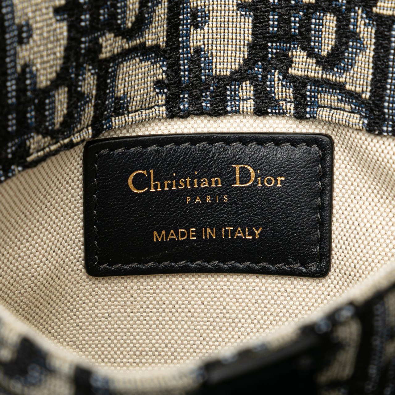 Dior Oblique Canvas Saddle Belt Bag Blauw