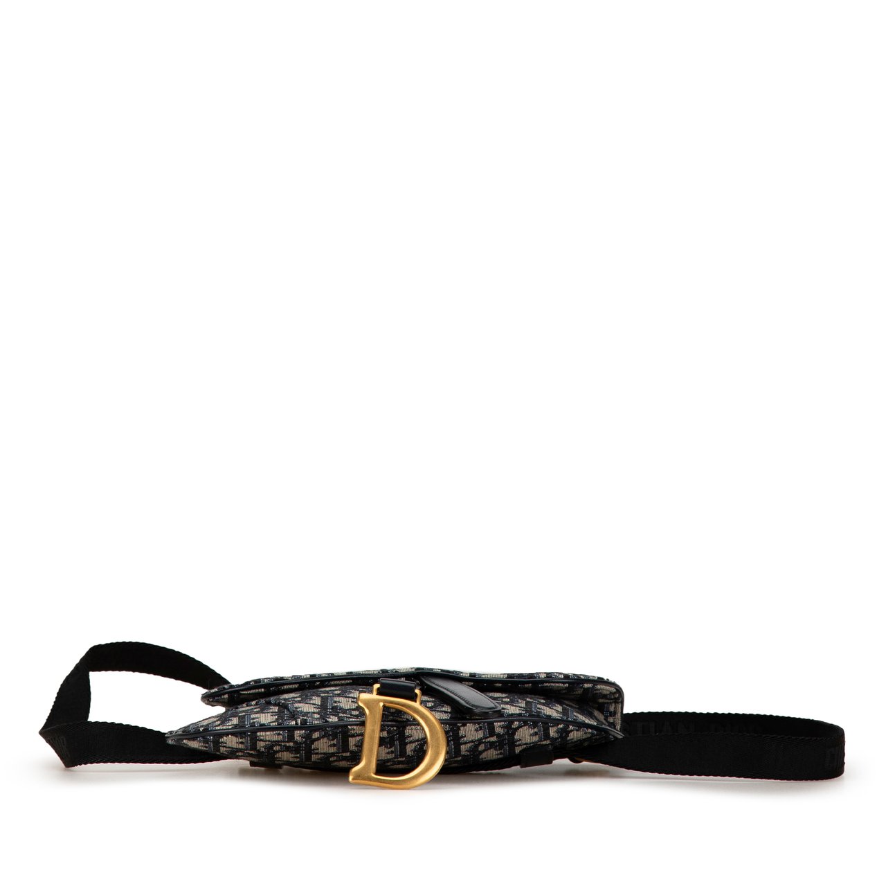 Dior Oblique Canvas Saddle Belt Bag Blauw