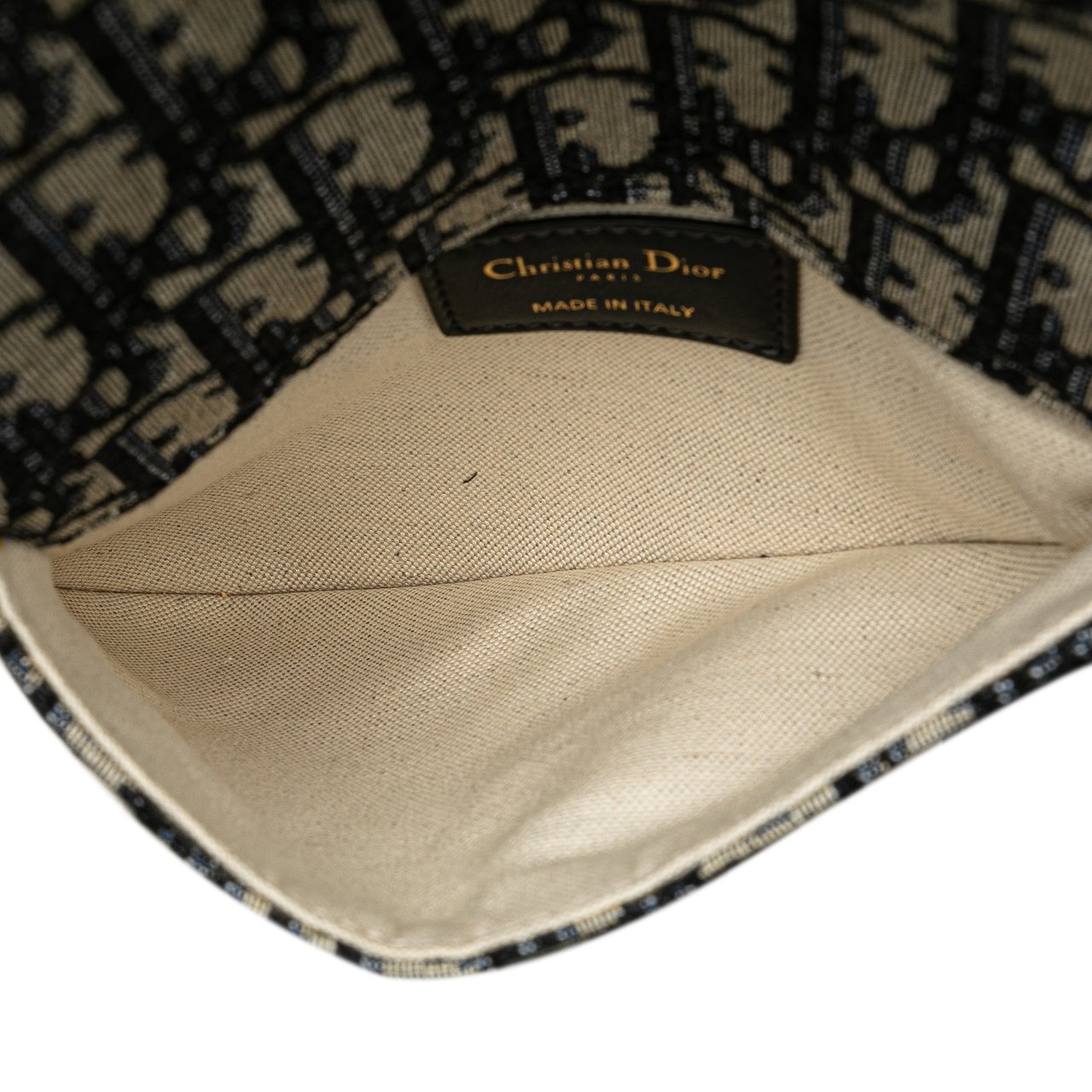 Dior Oblique Canvas Saddle Belt Bag Blauw