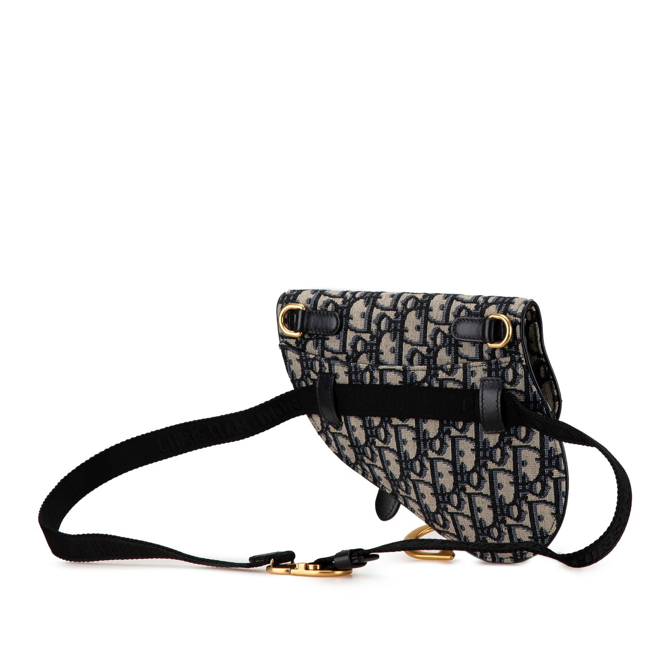 Dior Oblique Canvas Saddle Belt Bag Blauw