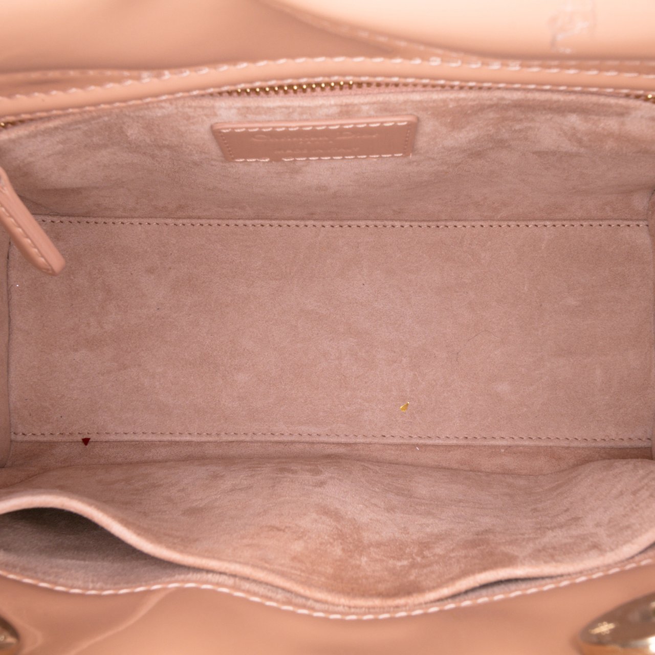 Dior Medium Patent Cannage Lady Dior Bruin