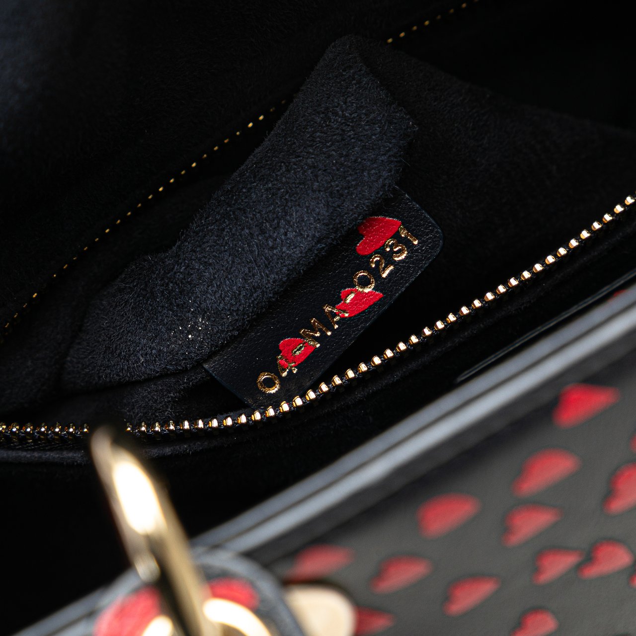 Dior Medium Calfskin I Love Paris Lady Dior Blauw