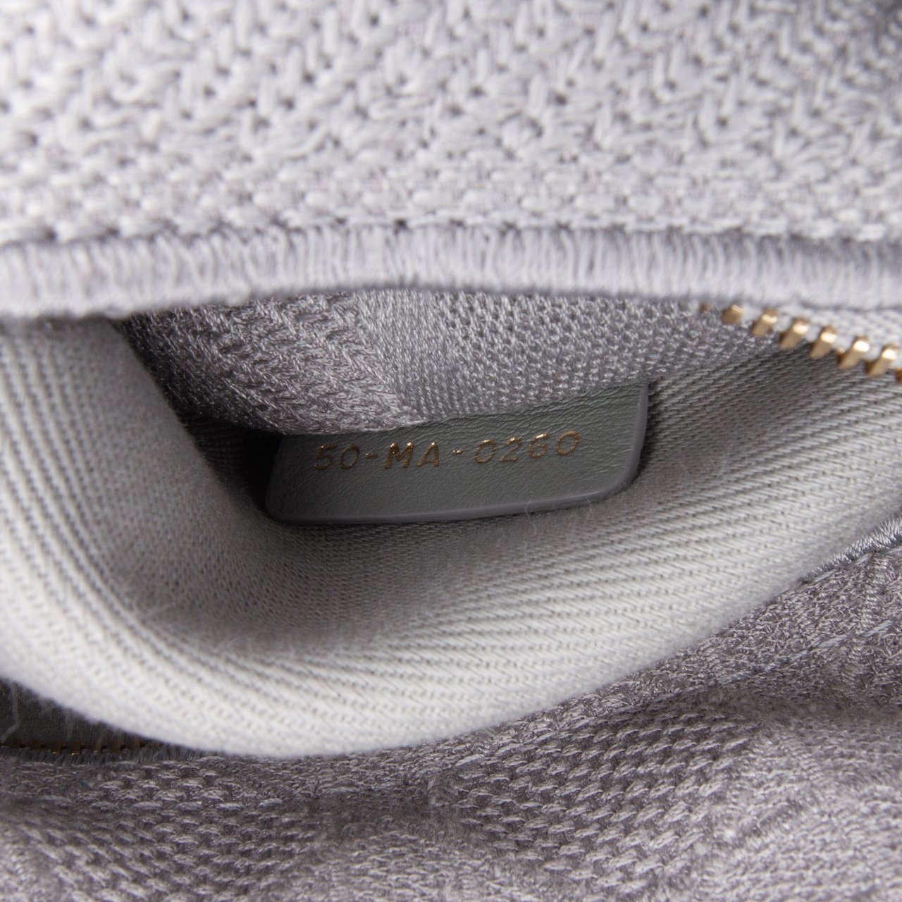 Dior Medium Canvas Cannage Lady D Lite Grijs