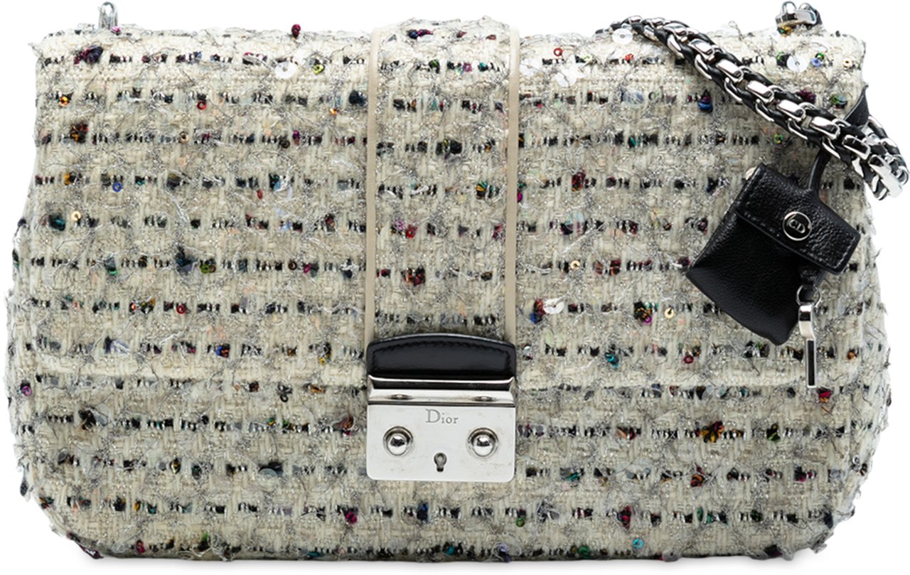 Dior Medium Tweed Miss Dior Flap Wit
