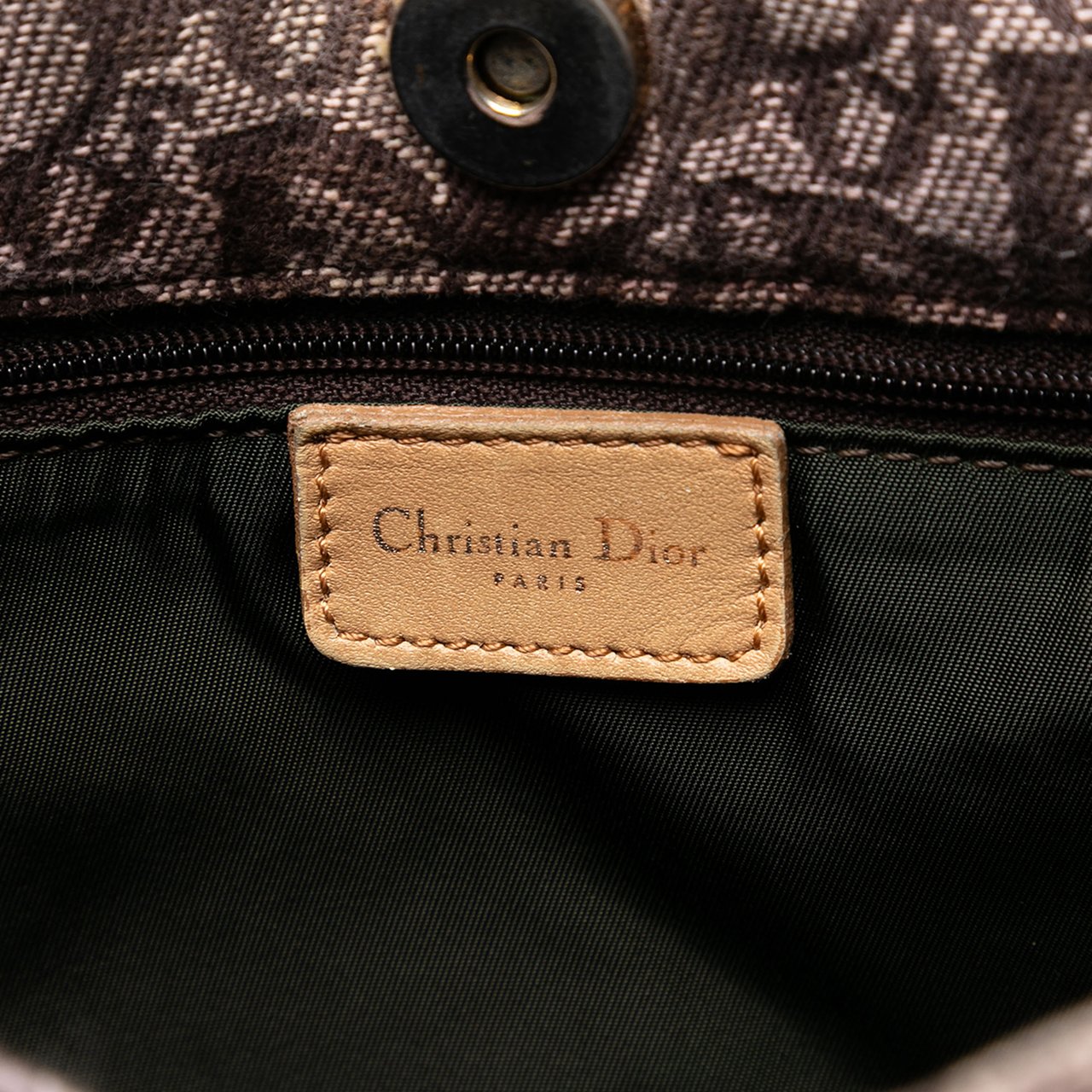 Dior Diorissimo Trotter Canvas Tote Bruin