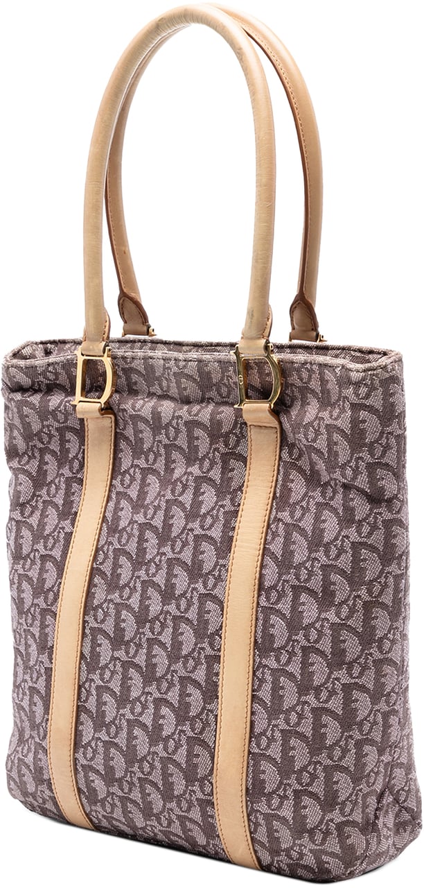 Dior Diorissimo Trotter Canvas Tote Bruin