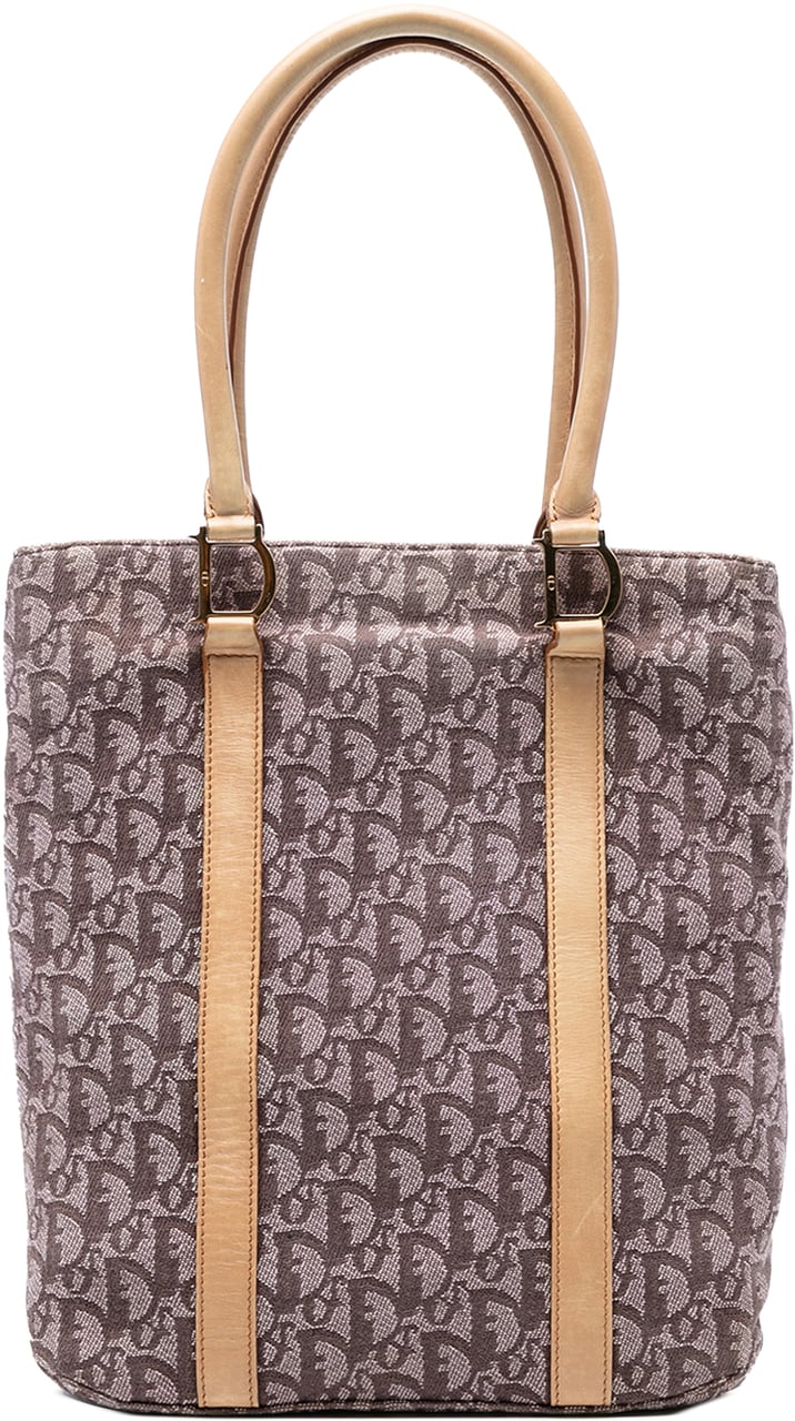 Dior Diorissimo Trotter Canvas Tote Bruin