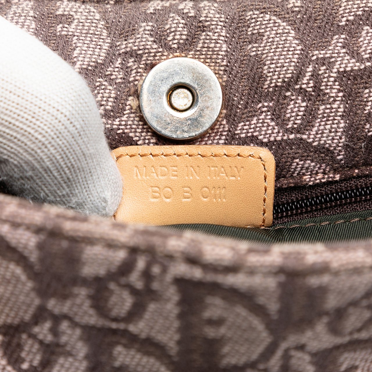 Dior Diorissimo Trotter Canvas Tote Bruin