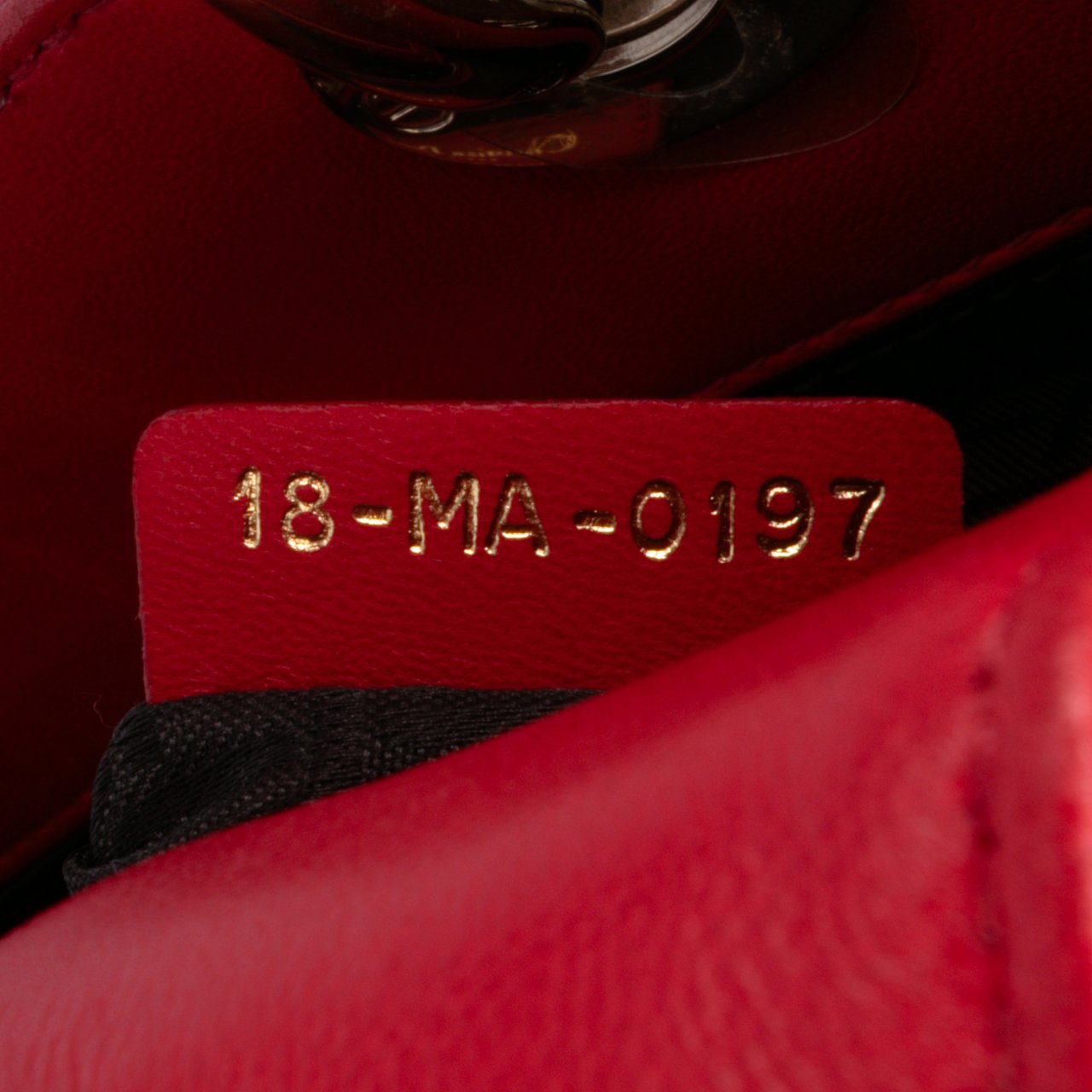 Dior Small Lambskin Cannage My ABCDior Lady Dior Rood