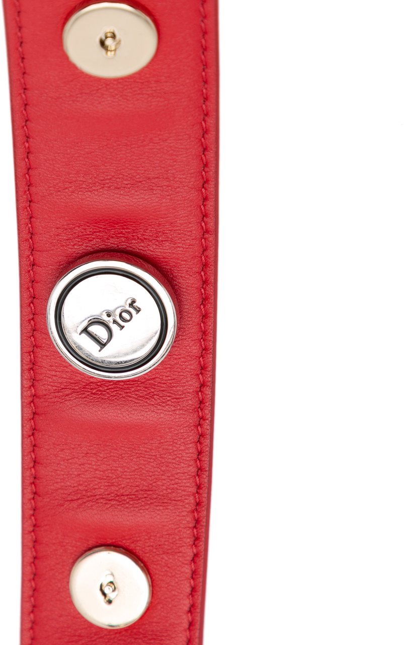 Dior Small Lambskin Cannage My ABCDior Lady Dior Rood