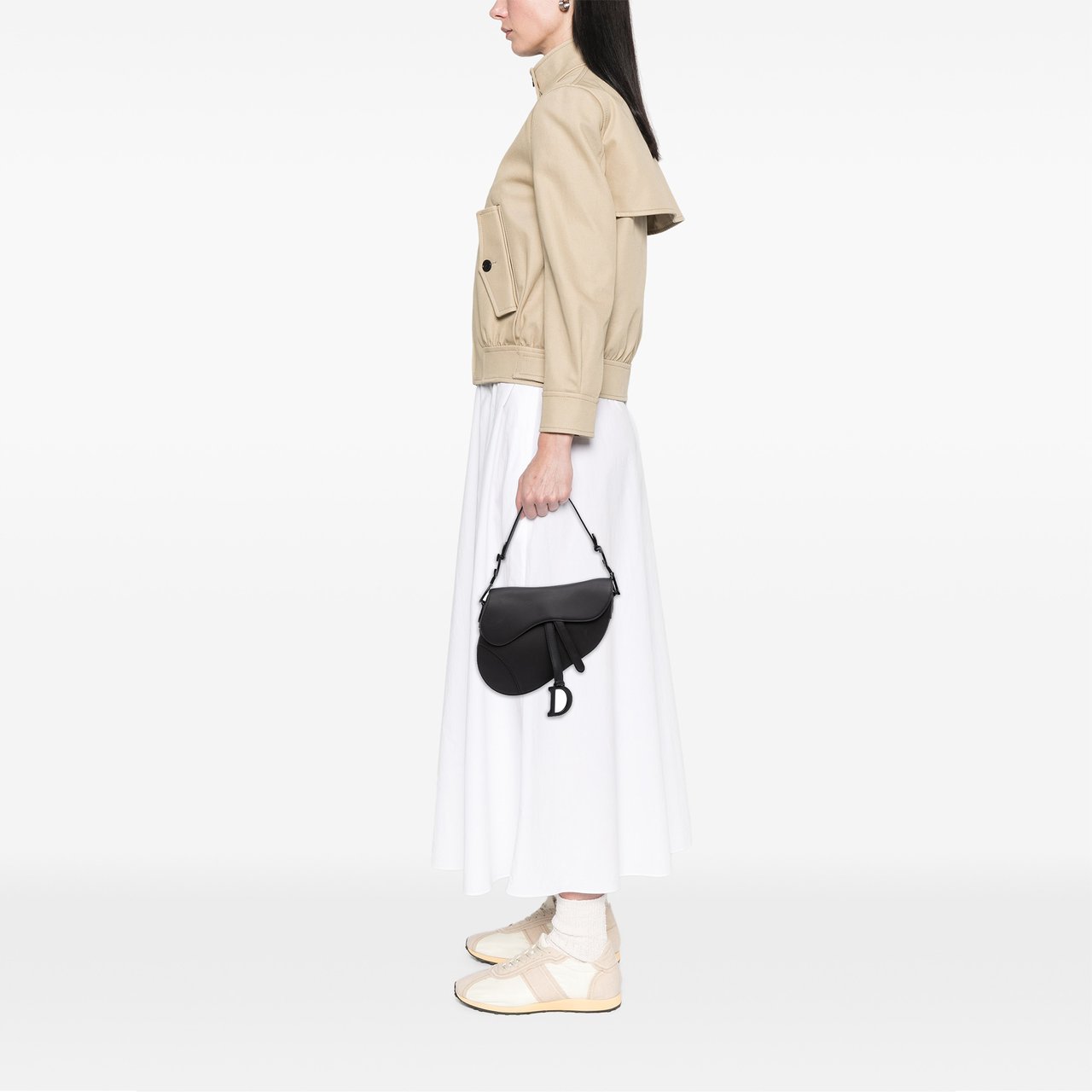 Dior Ultra Matte Calfskin Saddle Bag Zwart