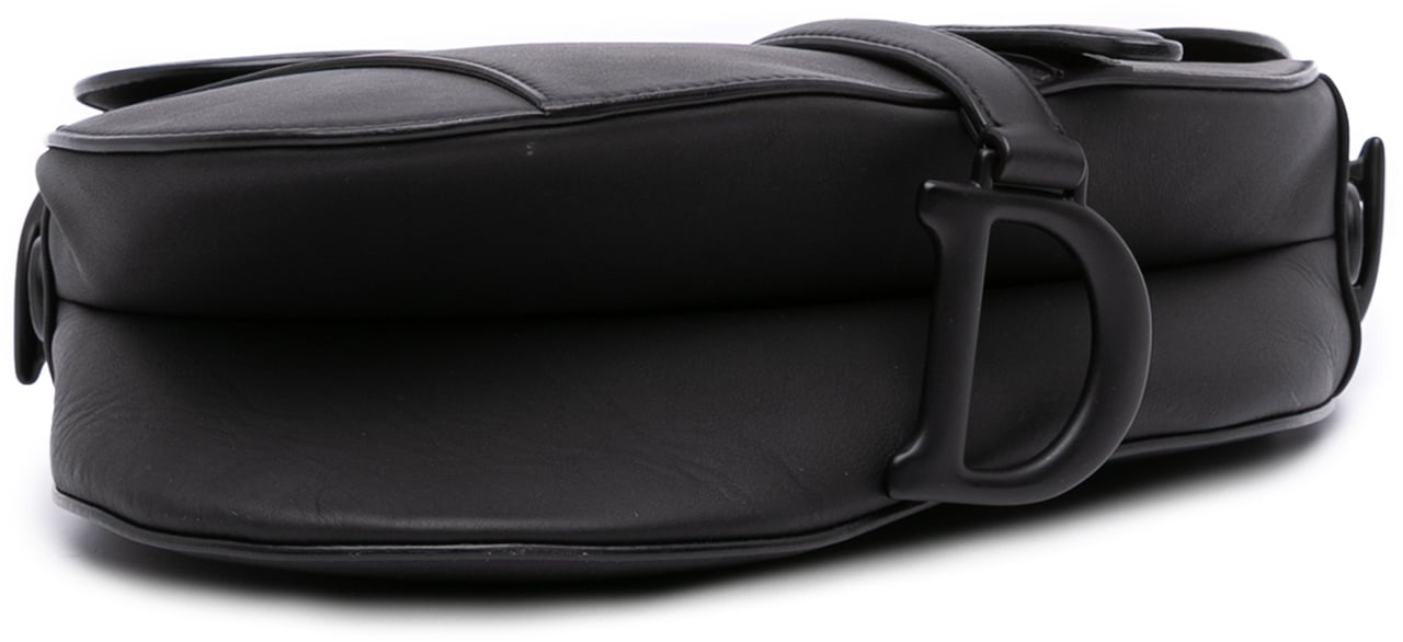 Dior Ultra Matte Calfskin Saddle Bag Zwart