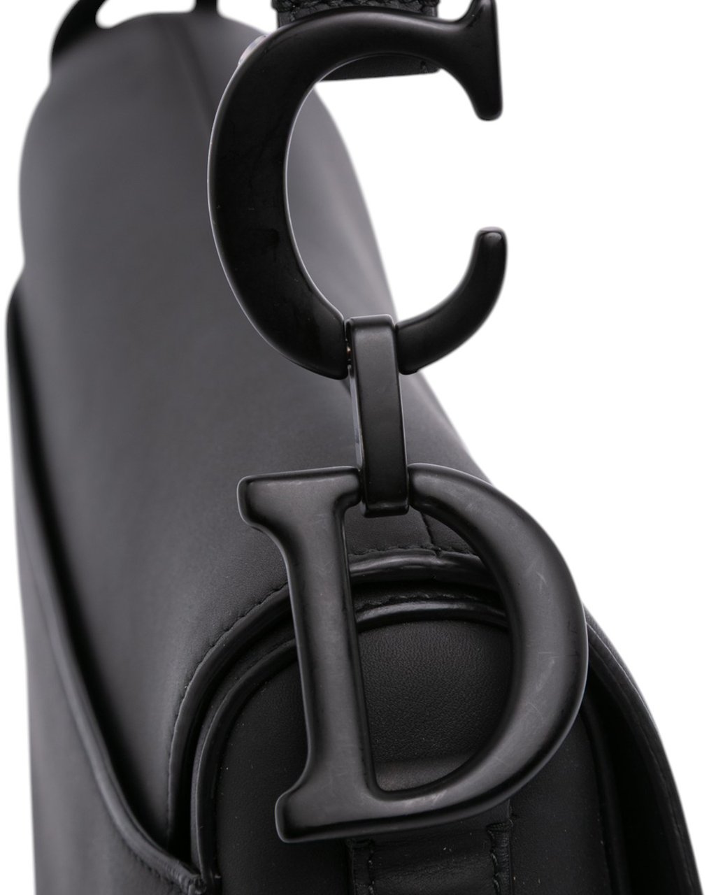 Dior Ultra Matte Calfskin Saddle Bag Zwart