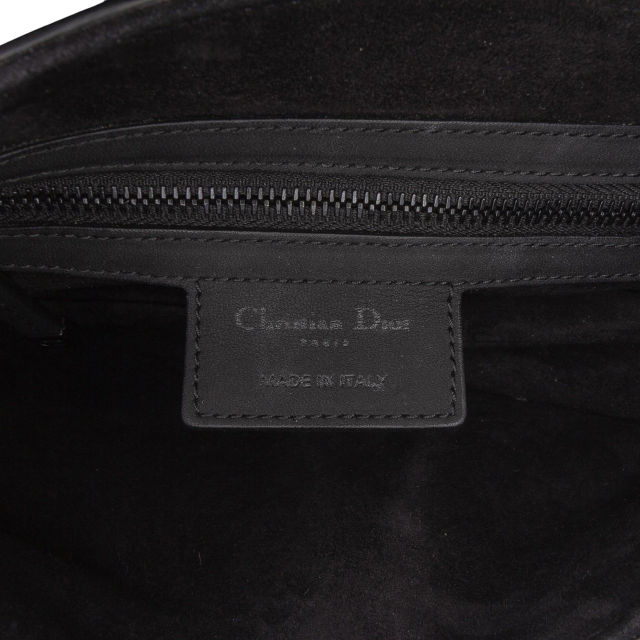 Dior Ultra Matte Calfskin Saddle Bag Zwart
