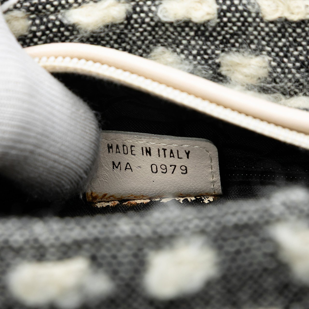 Dior Medium Tweed Lady Dior Grijs