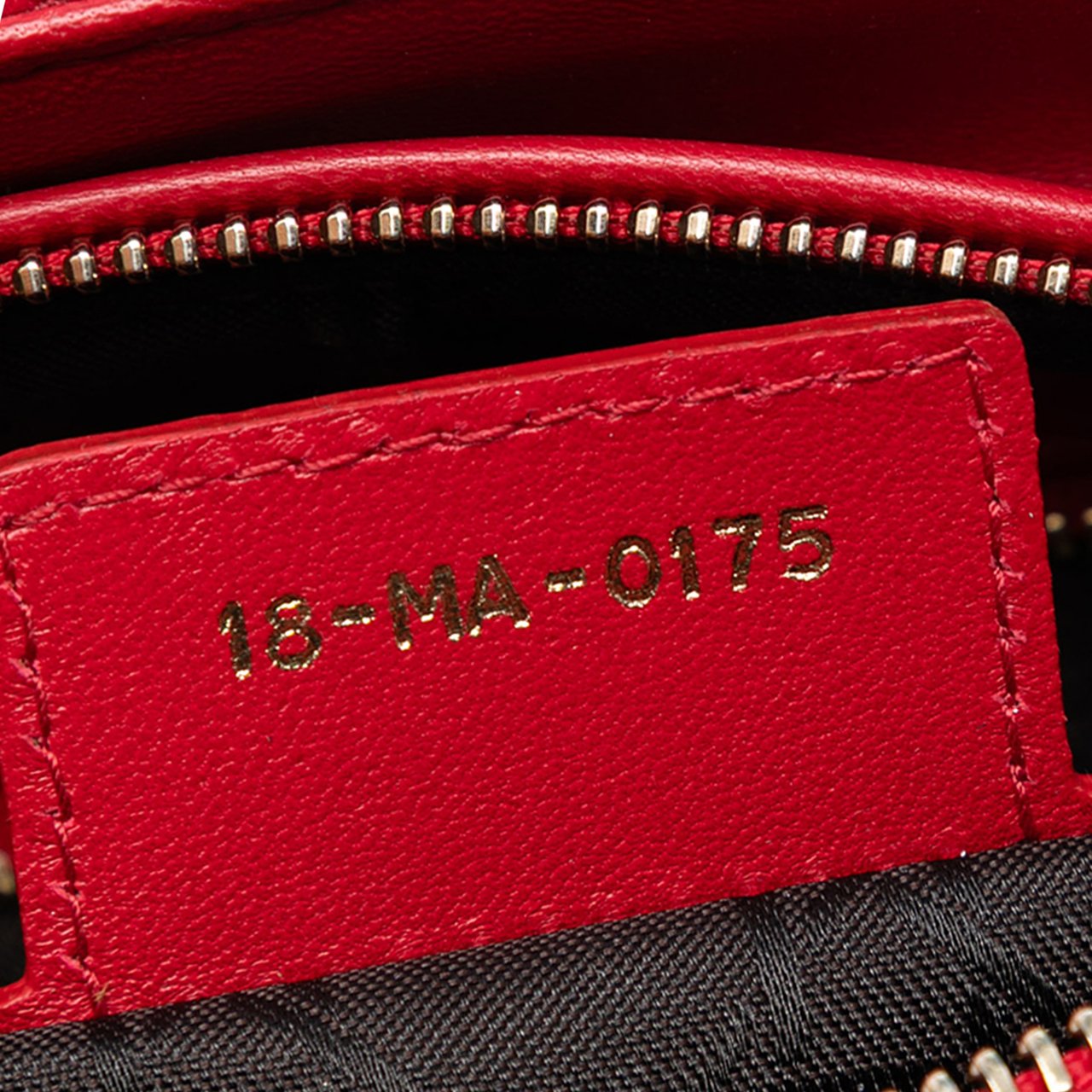 Dior Medium Lambskin Cannage Lady Dior Rood