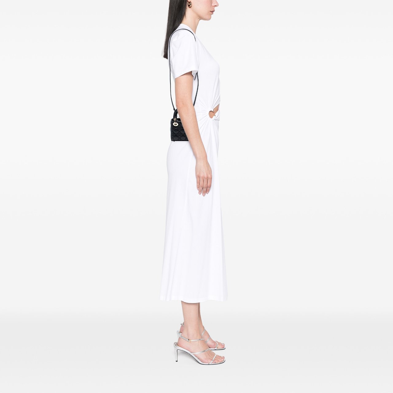 Dior Micro Lambskin Cannage Lady Dior Zwart