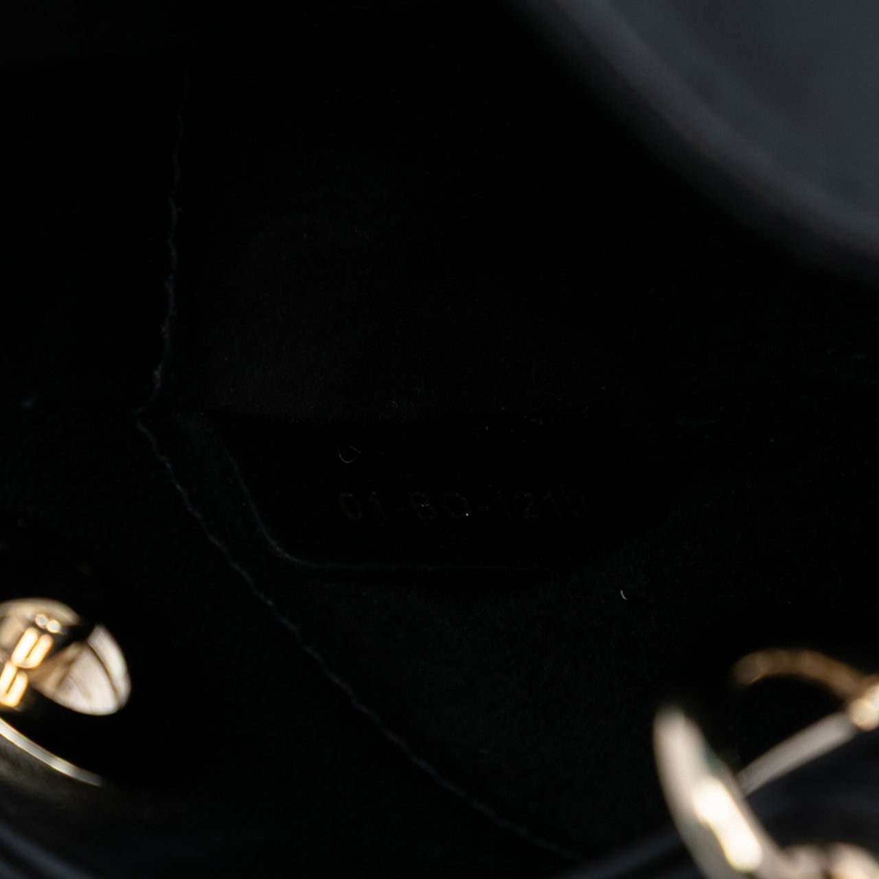 Dior Micro Lambskin Cannage Lady Dior Zwart