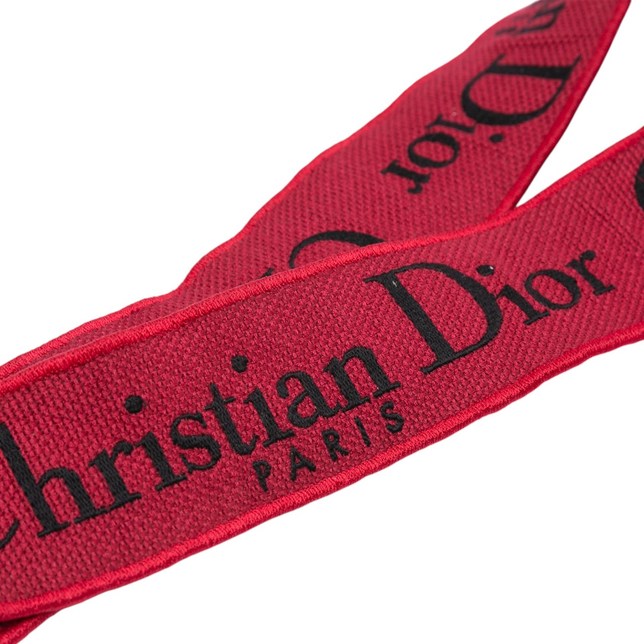 Dior Medium Embroidered Velvet Roses Lady D Lite Rood