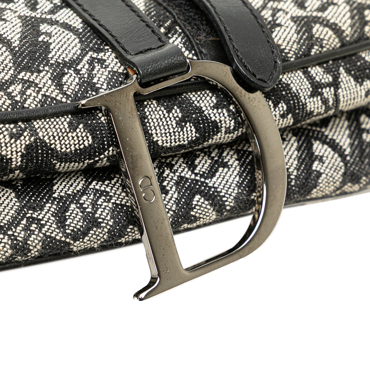 Dior Diorissimo Canvas Saddle Bag Blauw