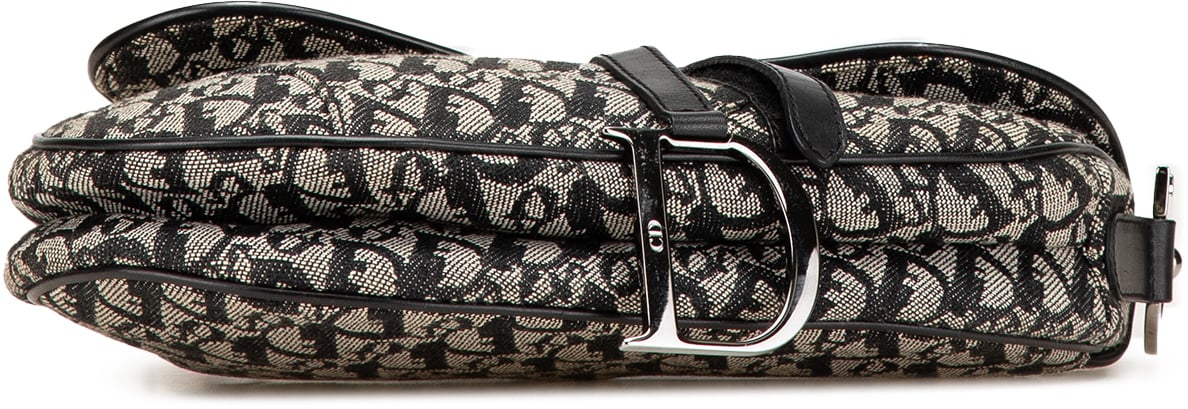 Dior Diorissimo Canvas Saddle Bag Blauw