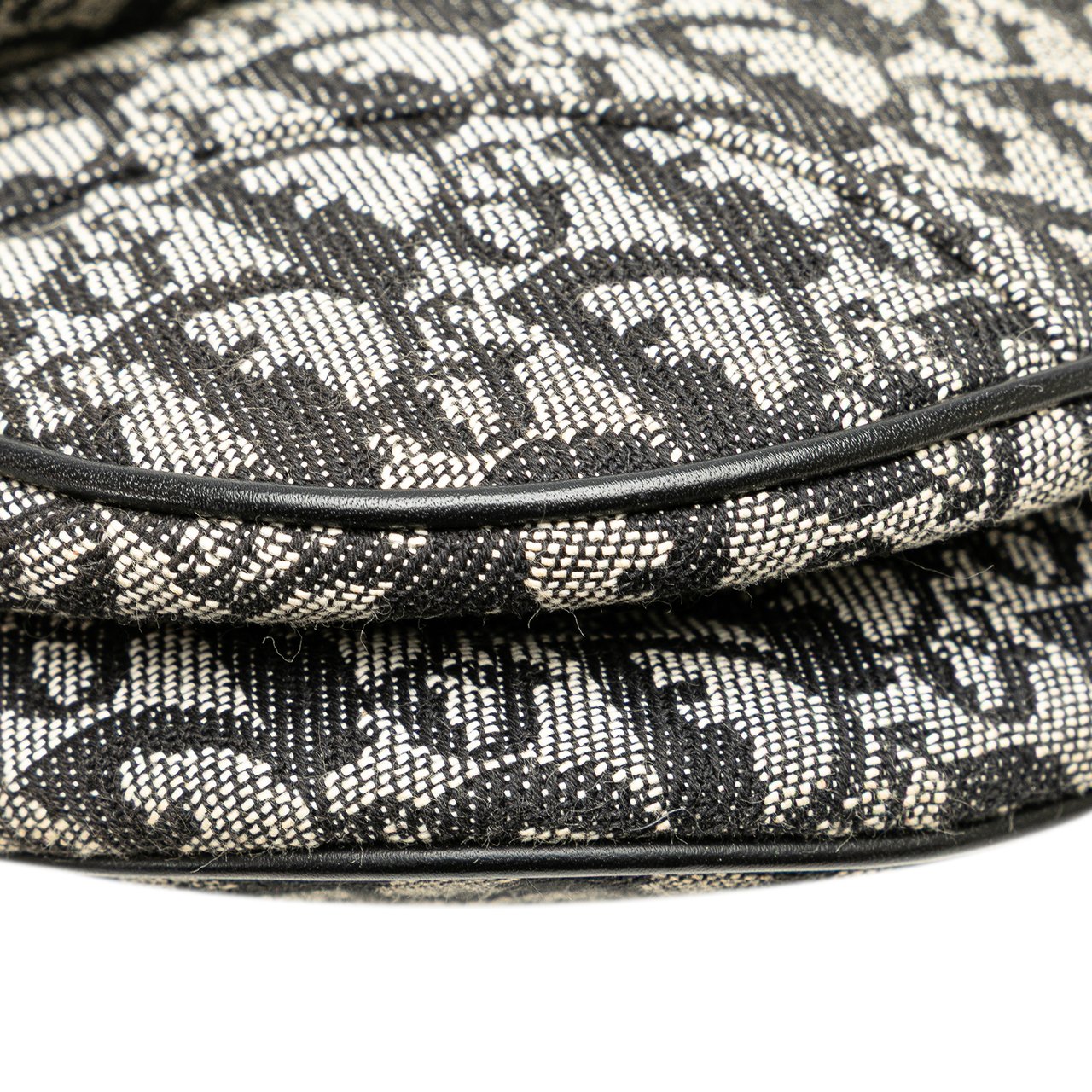 Dior Diorissimo Canvas Saddle Bag Blauw