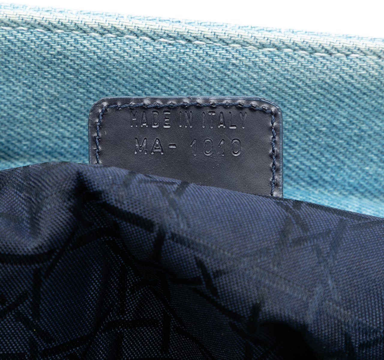 Dior Large Denim Cannage Acrylic Handles Lady Dior Blauw