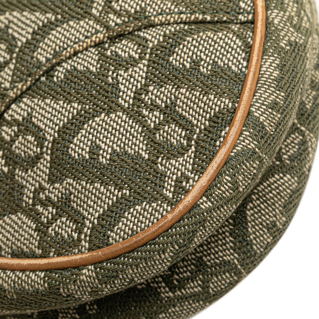 Dior Mini Diorissimo Canvas Saddle Pochette Groen