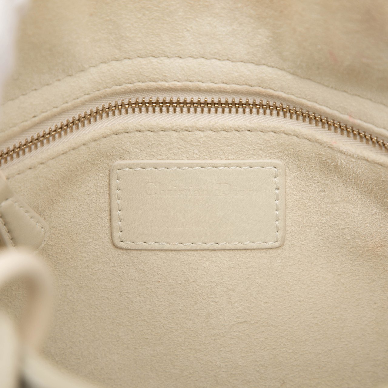 Dior Small Ultra Matte Calfskin Cannage My ABCDior Lady Dior Wit