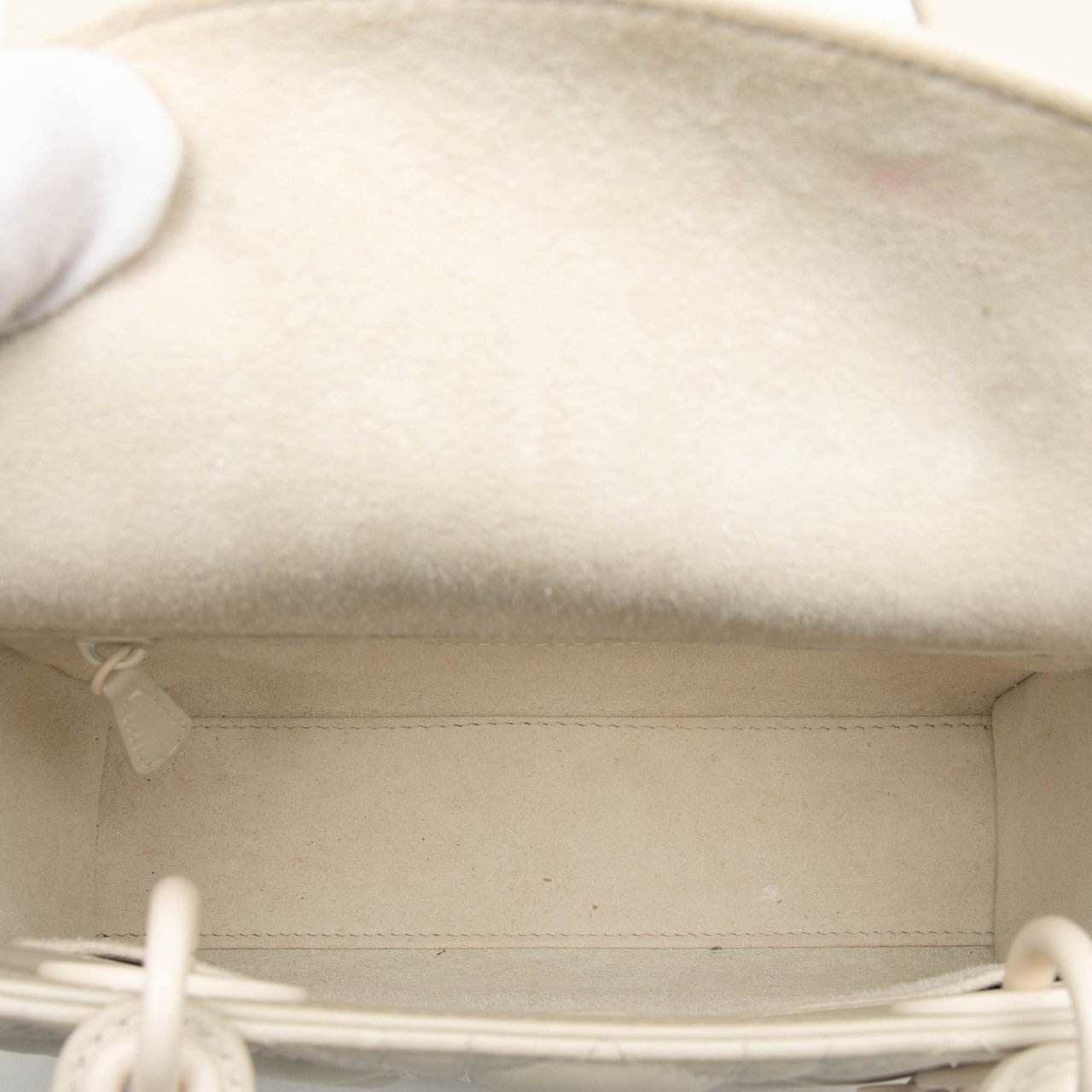 Dior Small Ultra Matte Calfskin Cannage My ABCDior Lady Dior Wit