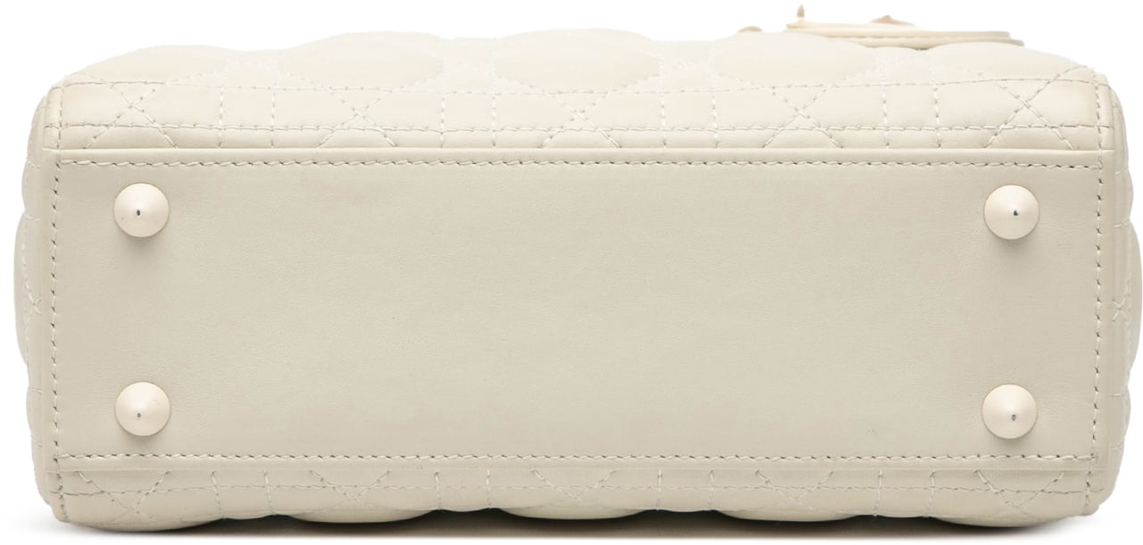 Dior Small Ultra Matte Calfskin Cannage My ABCDior Lady Dior Wit