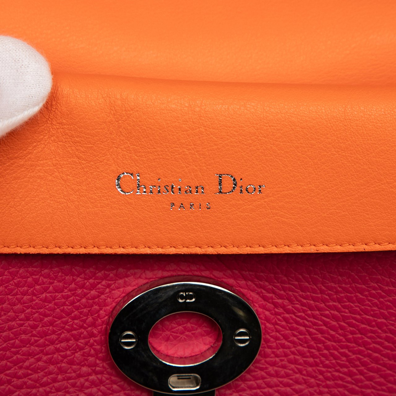 Dior Mini Leather Be Dior Flap Roze