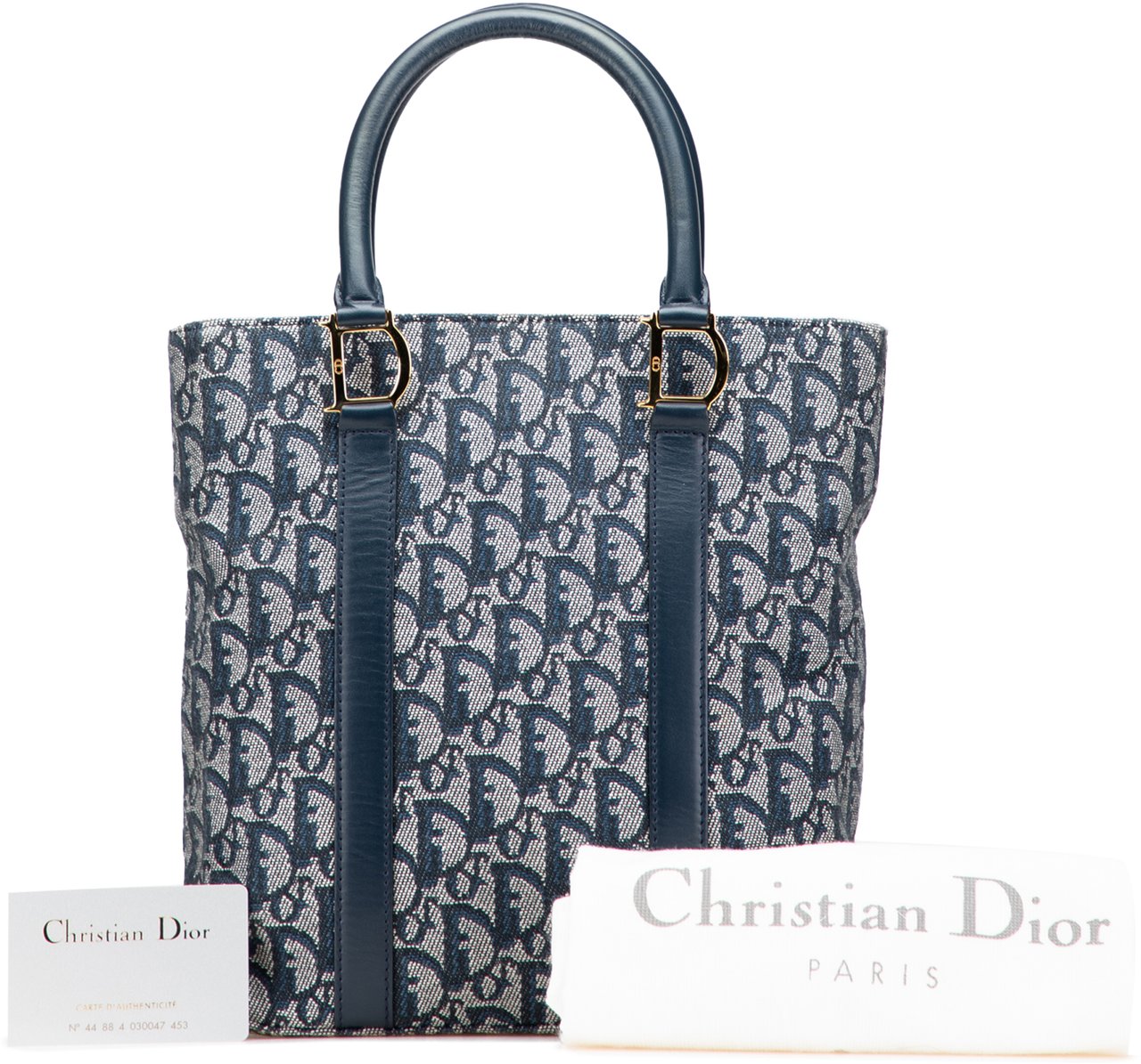 Dior Diorissimo Trotter Canvas Tote Blauw