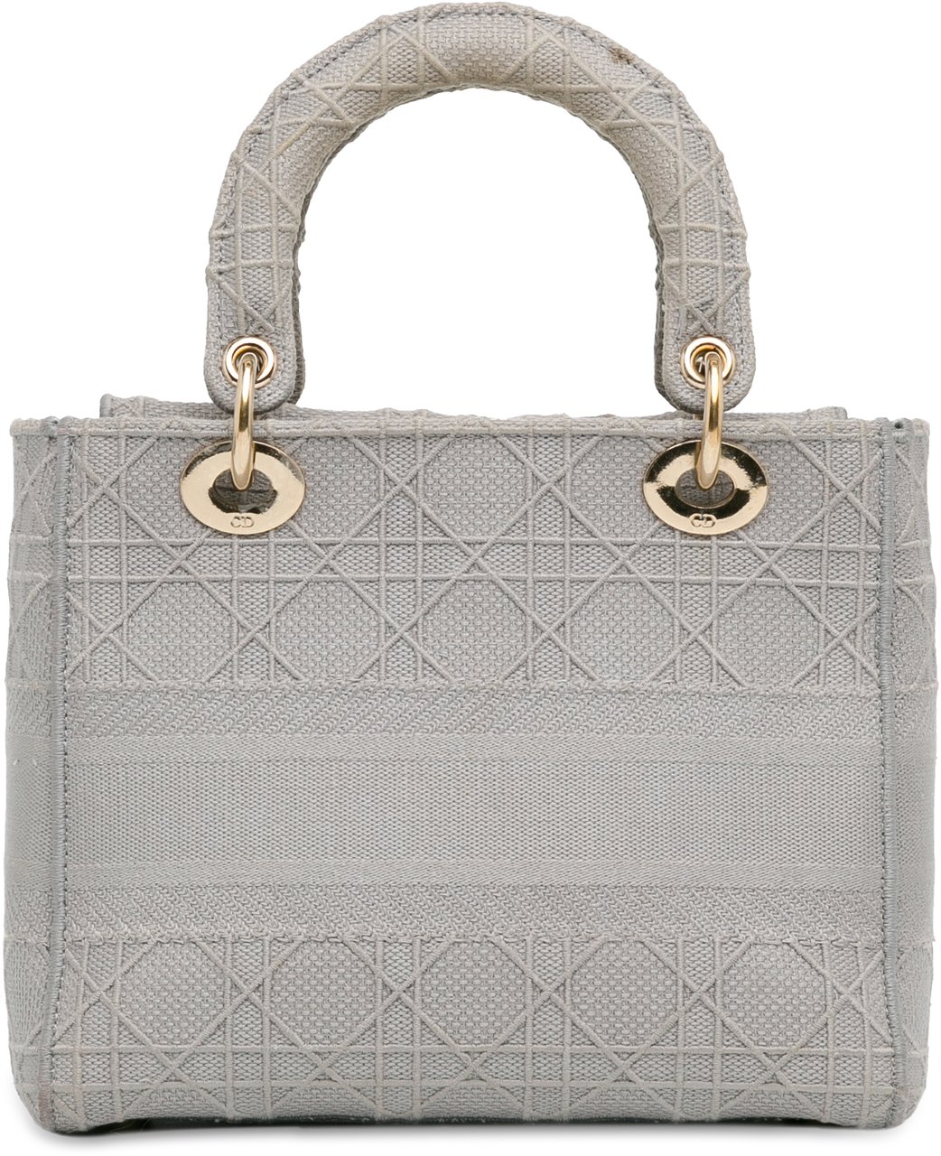 Dior Medium Canvas Cannage Lady D Lite Grijs