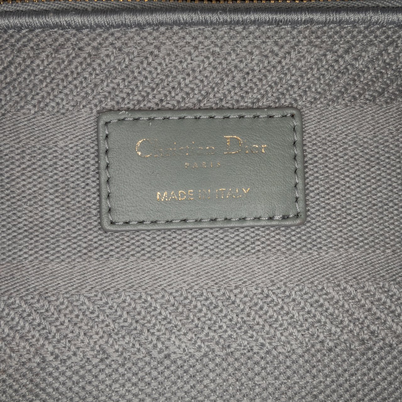 Dior Medium Canvas Cannage Lady D Lite Grijs