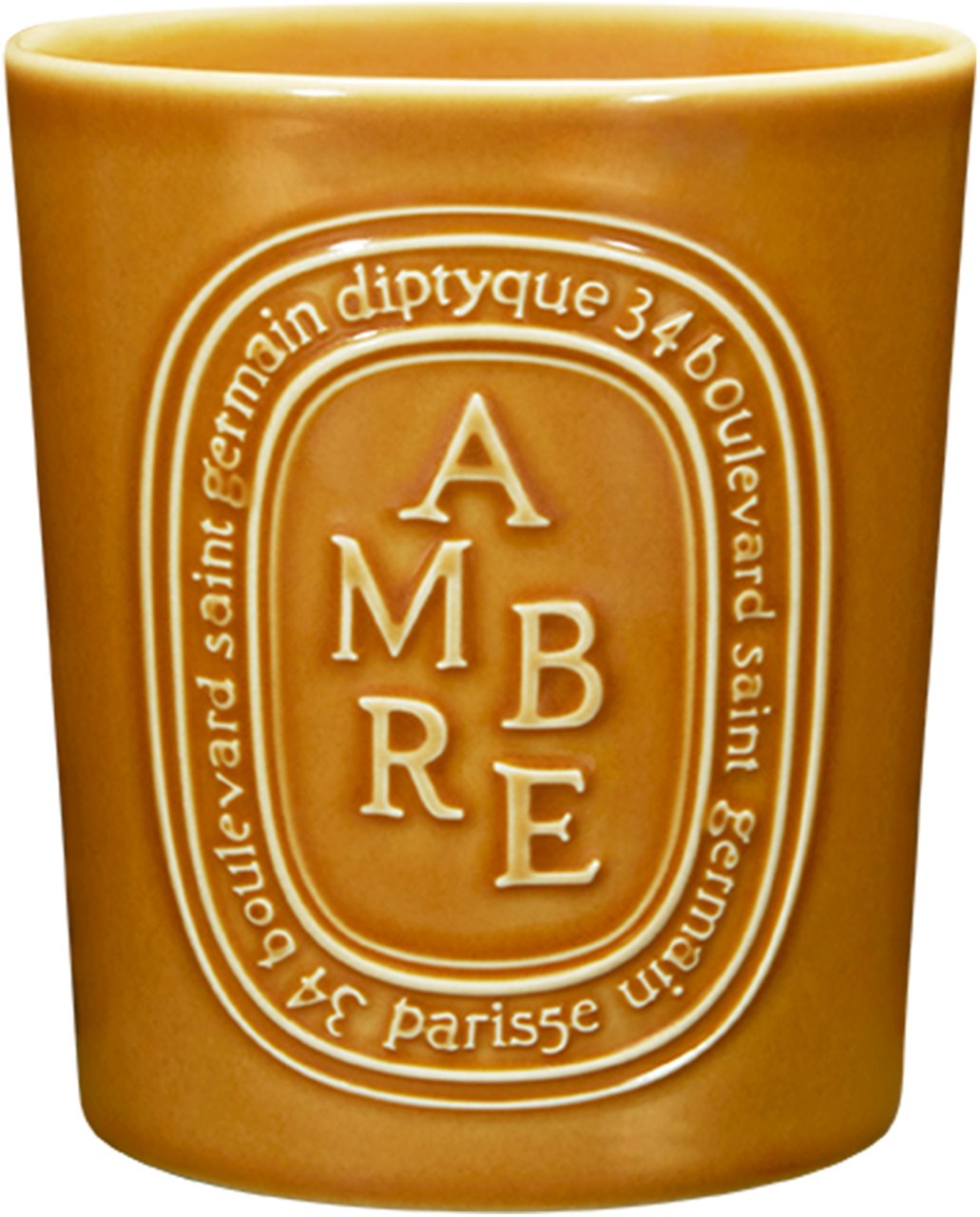 Diptyque Candela Profumata Ambre 600Gr - New Rosso Rood