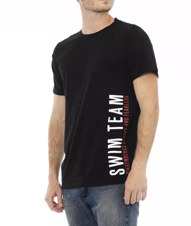 Dirk Bikkembergs Bikkembergs Black Cotton Men T-Shirt Zwart