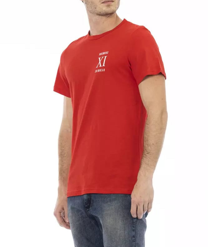 Dirk Bikkembergs Bikkembergs Red Cotton Men T-Shirt Rood