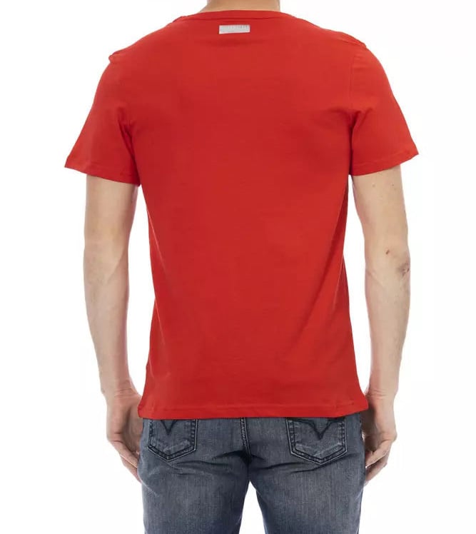 Dirk Bikkembergs Bikkembergs Red Cotton Men T-Shirt Rood