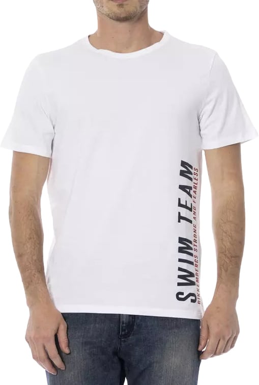 Dirk Bikkembergs Bikkembergs White Cotton Men T-Shirt Wit