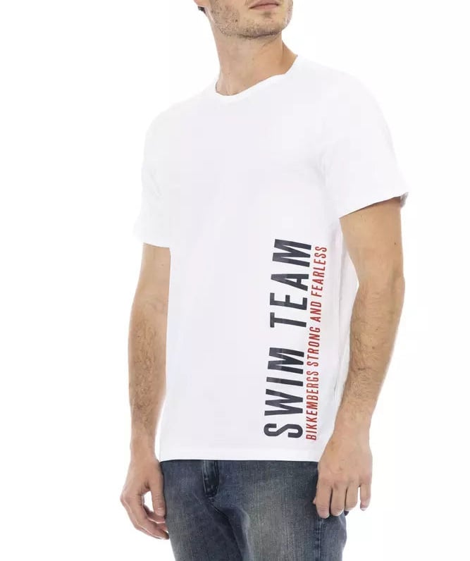 Dirk Bikkembergs Bikkembergs White Cotton Men T-Shirt Wit