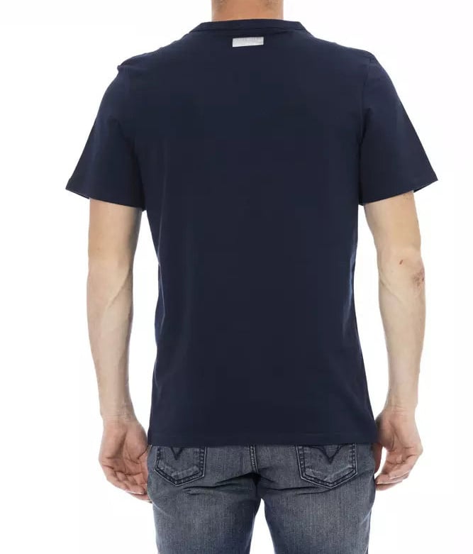 Dirk Bikkembergs Bikkembergs Blue Cotton Men T-Shirt Blauw