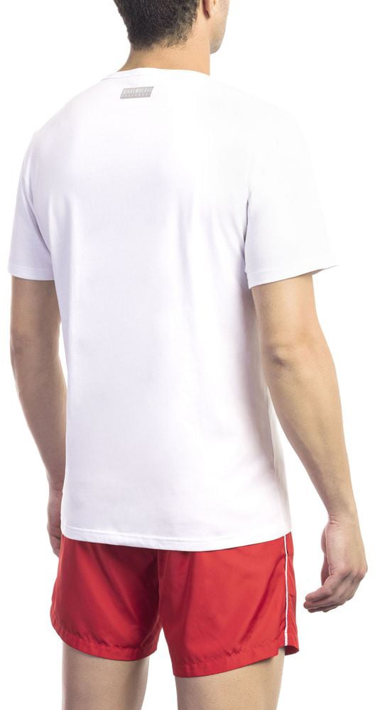 Dirk Bikkembergs Bikkembergs White Cotton Men's T-Shirt Wit