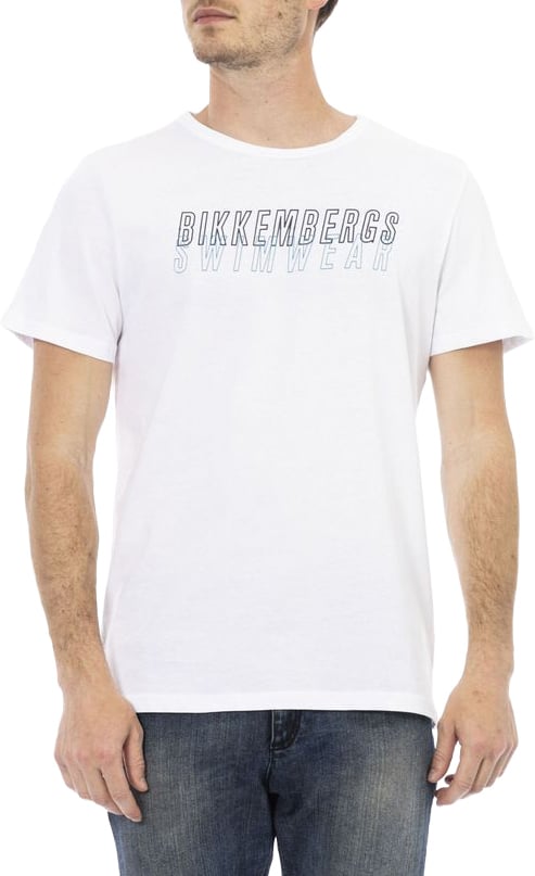 Dirk Bikkembergs Bikkembergs White Cotton Men T-Shirt Wit