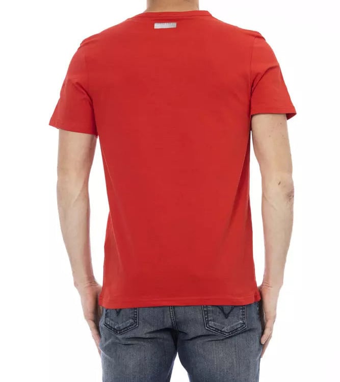 Dirk Bikkembergs Bikkembergs Red Cotton Men T-Shirt Rood