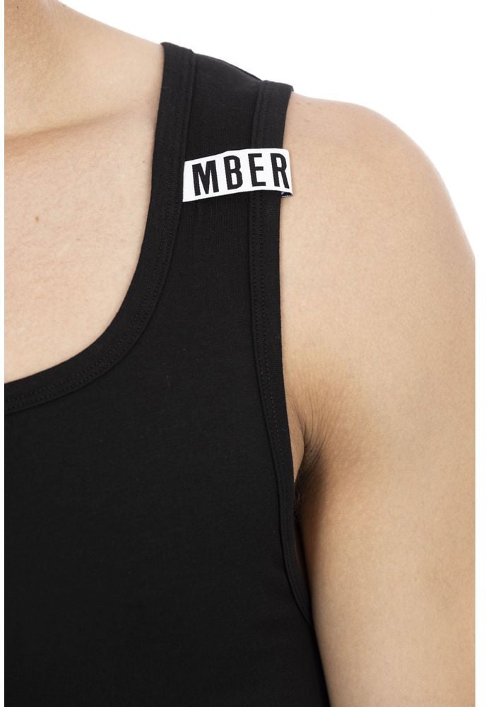 Dirk Bikkembergs Bikkembergs Black Cotton Men's Tank Top Zwart