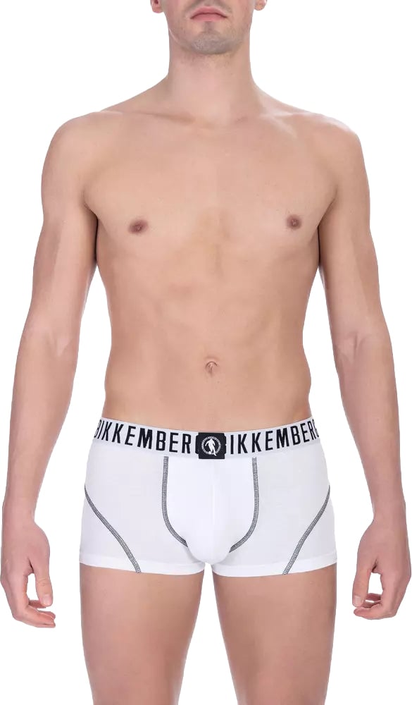 Dirk Bikkembergs Bikkembergs White Cotton Men's Trunk Underwear Pack Wit