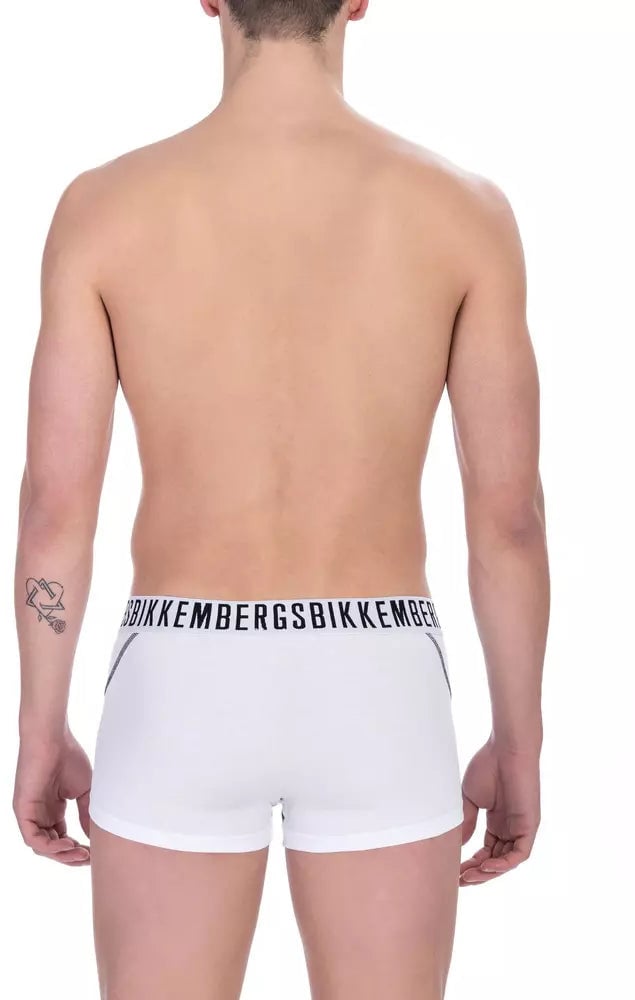 Dirk Bikkembergs Bikkembergs White Cotton Men's Trunk Underwear Pack Wit