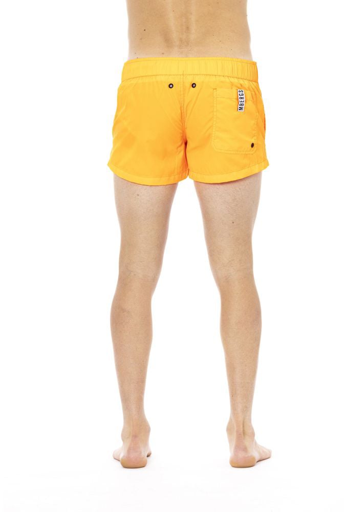 Dirk Bikkembergs Bikkembergs Orange Polyamide Men Swim Short Oranje