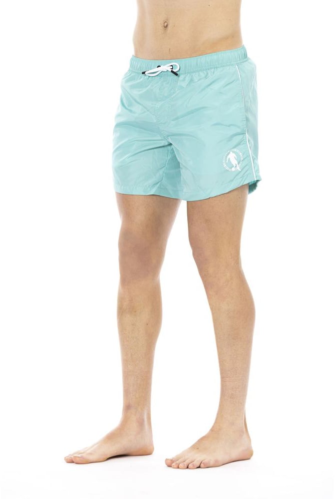 Dirk Bikkembergs Bikkembergs Light Blue Polyester Men Swimwear Blauw